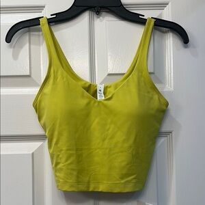 lululemon Align Tank yellow serpentine size 6